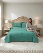 Cubrecama Quilt Verano King Bordado Floral Set Colcha Delgado - Miniatura 5