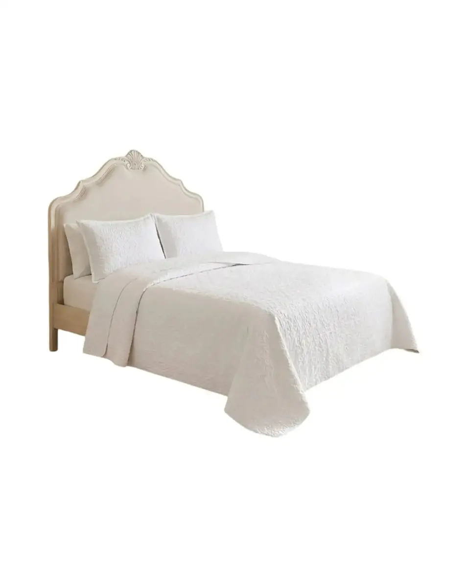 Cubrecama Quilt Verano 2 Plazas Delgado Texturizado Set Con Fundas 6