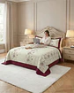Cubrecama Quilt Verano 2 Plazas Bordado Floral Set Colcha Delgado - Miniatura 3