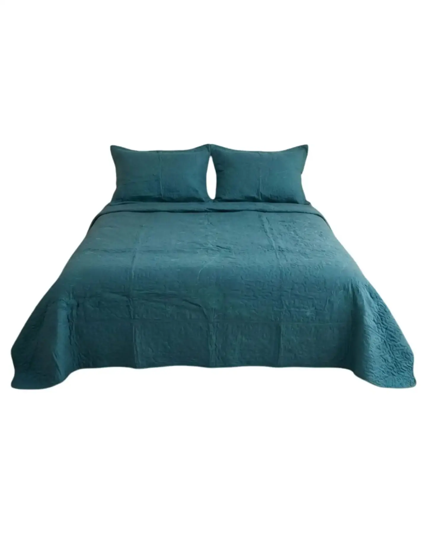 Cubrecama Quilt Verano 2 Plazas Bordado Floral Set Colcha Delgado 6
