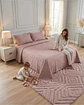Cubrecama Quilt Verano 2 Plazas Bordado Floral Set Colcha Delgado - Miniatura 3