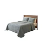Cubrecama Quilt Verano 2 Plazas Bordado Floral Set Colcha Delgado - Miniatura 6