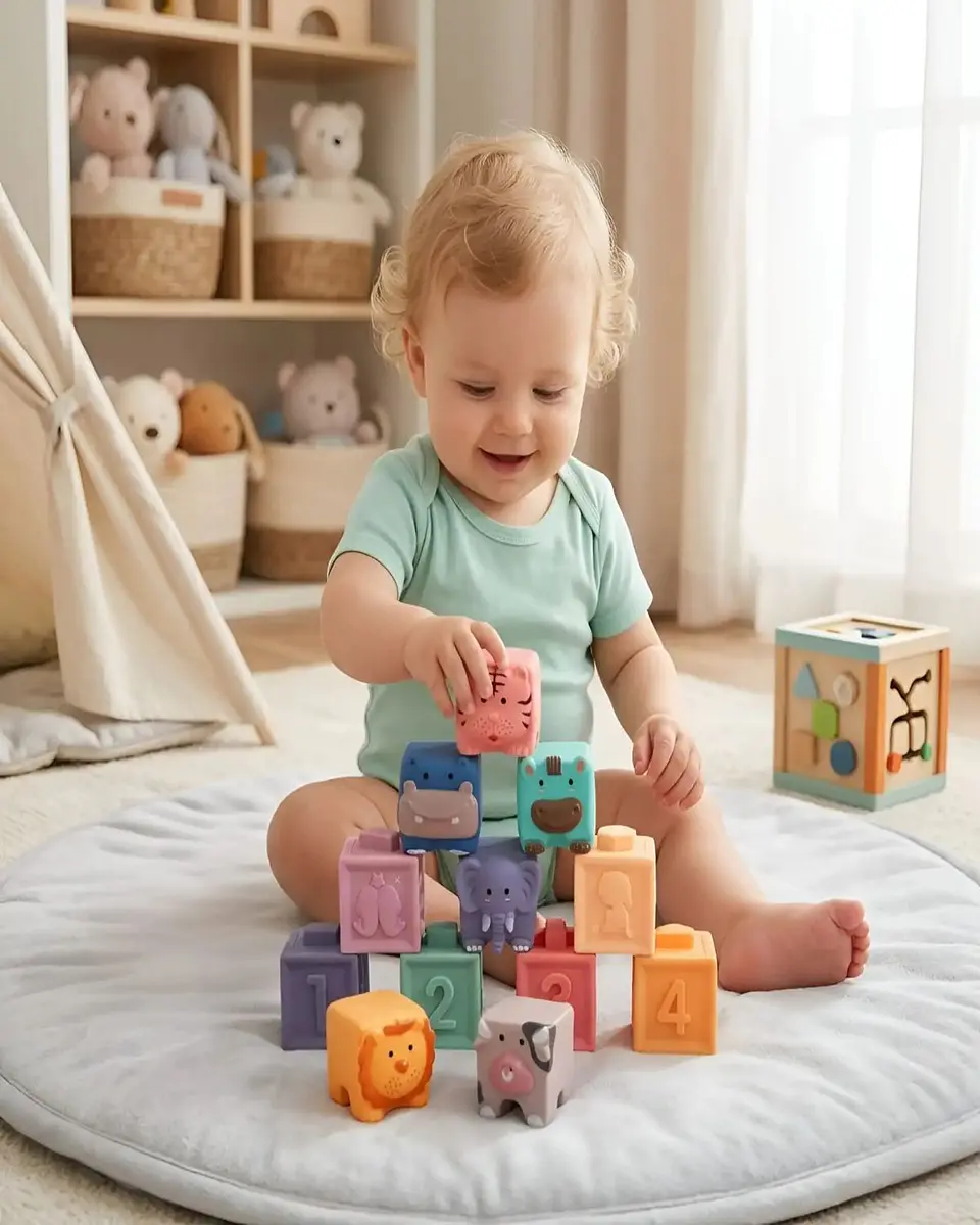 Bloques De Construccion Blandos Para Bebes Set 12 Piezas 1