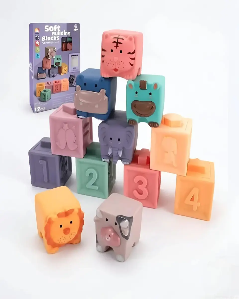 Bloques De Construccion Blandos Para Bebes Set 12 Piezas 6