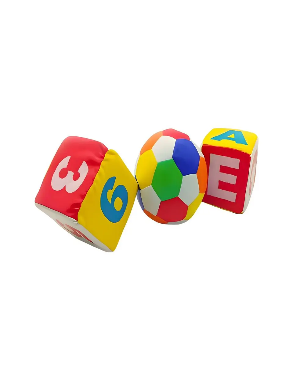 Juguete didáctico Pelota y Dados de Esponja 3 pcs 28n3 2