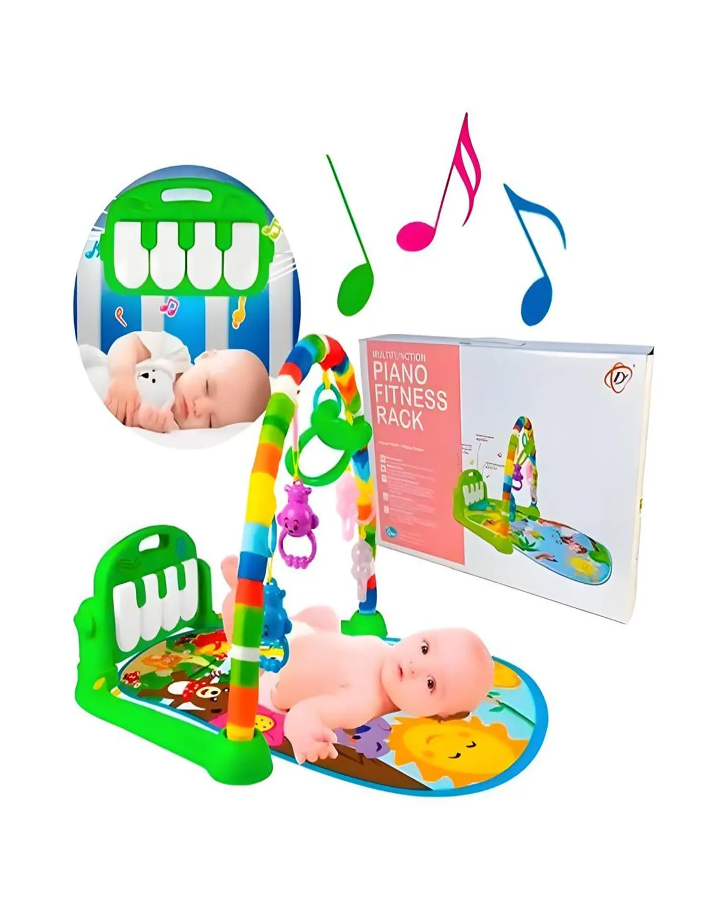 GIMNASIO PIANO MUSICAL PARA BEBÉ MUY DICATICO Y ENTRETENIDO 1