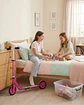 Scooter Infantil Ajustable y Plegable Con Pata De Apoyo Rosado - Miniatura 5