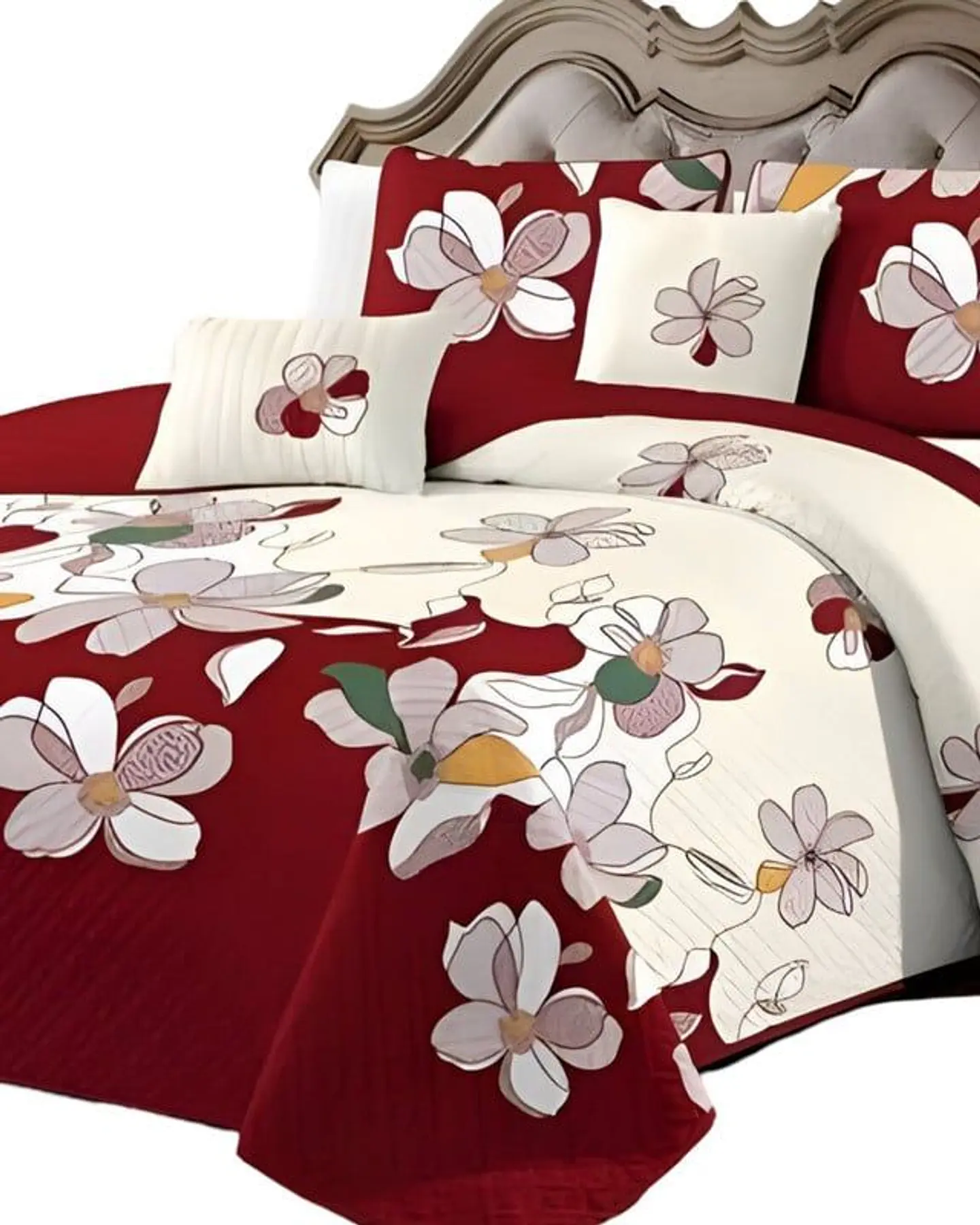 CUBRECAMA QUILT MAS JUEGO DE SABANAS PLAZA Y MEDIA 3