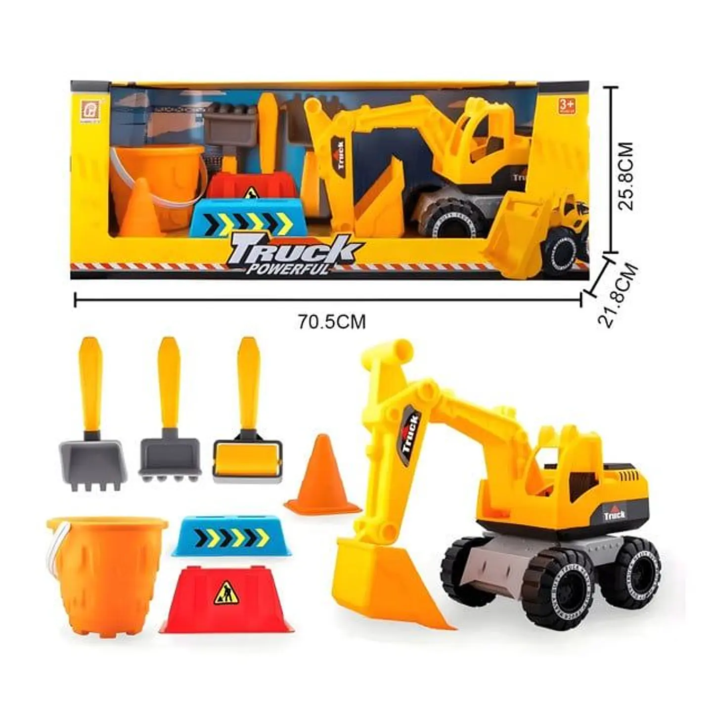 Retroexcavadora Set de Construcción Juego Infantil Niño 3