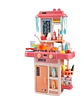 Juguete Set Cocina con Luz Sonido Rosado Infantil 63Cm - Miniatura 1