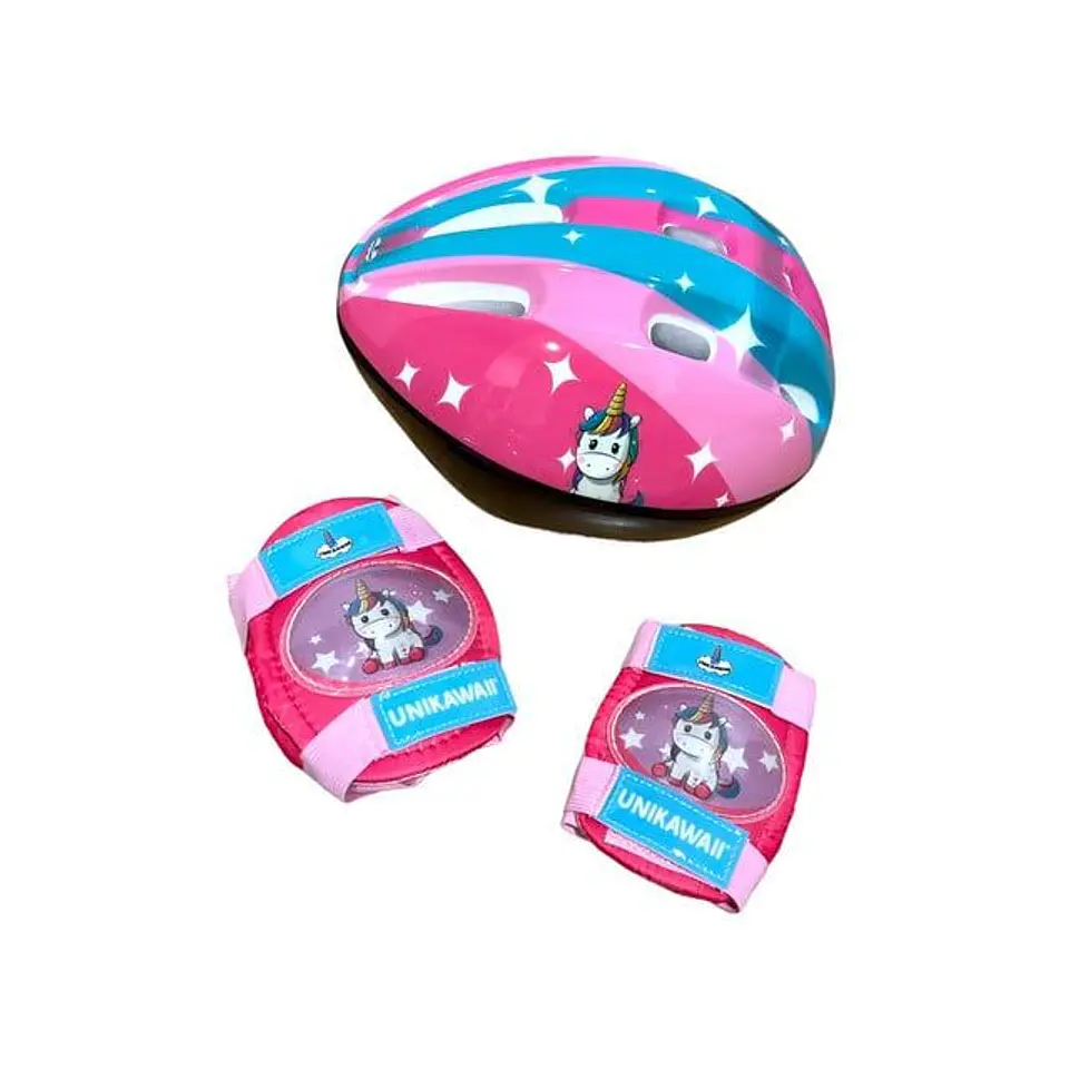 SET PATIN 4 RUEDAS UNICKAWAII CON PELUCHE TALLA XS 27-30 3