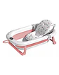 Bañera Plegable de Bebe con Termometro y Cojin Rosa - Miniatura 1