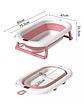 Bañera Plegable de Bebe con Termometro y Cojin Rosa - Miniatura 2