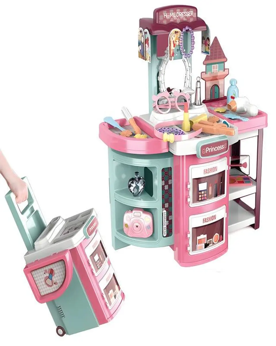JUGUETE MALETA DE BELLEZA 2 EN 1 CON ACCESORIOS NIÑA 1