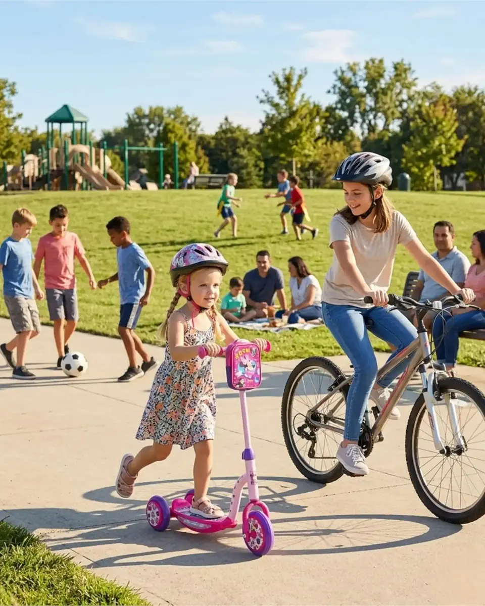 Scooter Monopatín Infantil 3 Ruedas Con Bolso 5