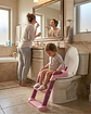 Escalera Baño Niña Reductor Inodoro Corona Rosado - Miniatura 4