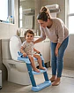 Adaptador Asiento Baño Infantil Con Escalera Corona Azul - Miniatura 1