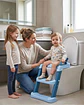 Adaptador Asiento Baño Infantil Con Escalera Corona Azul - Miniatura 5