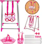 Set Muñecas 4 En 1 Cuna Silla Columpio Y Hamaca - Miniatura 3