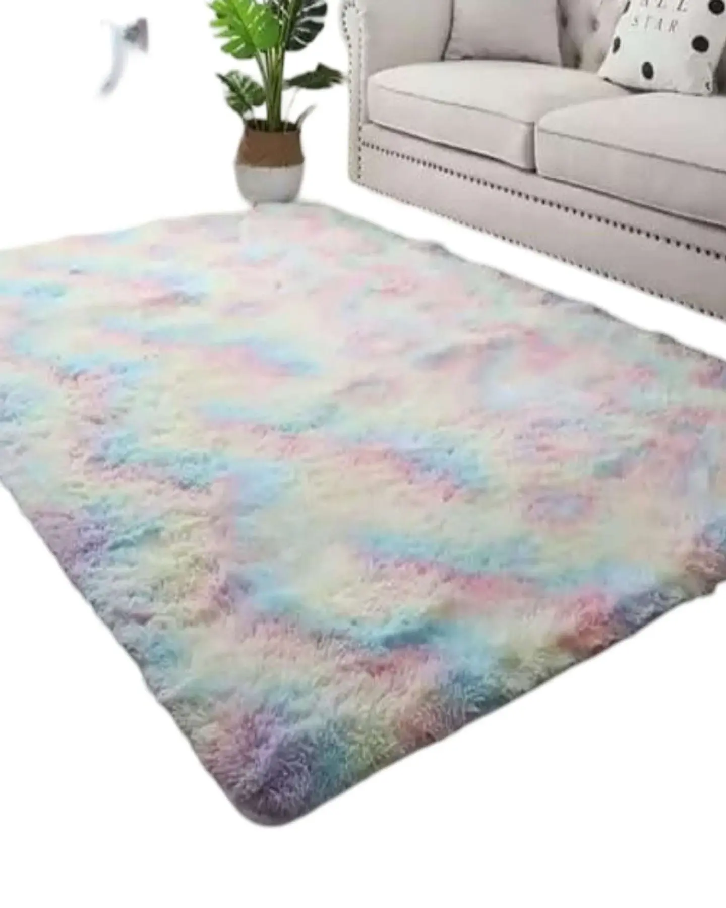 ALFOMBRA PELUDA 150X200 MULTICOLOR 2
