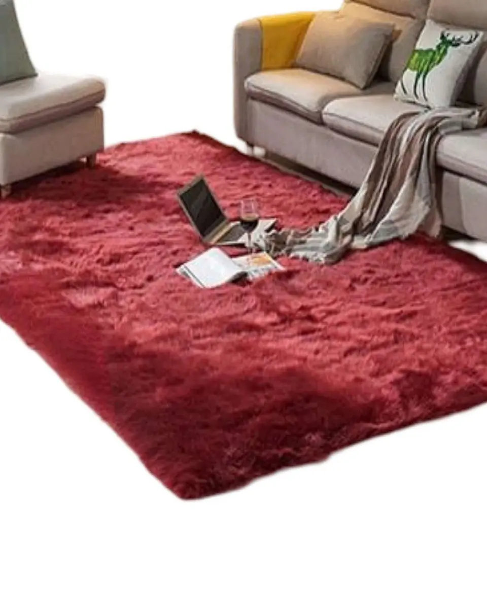 ALFOMBRA PELUDA 180X200 BURDEO 2