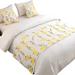 PIECERA DE CAMA MAS 2 FUNDAS BORDADA DECORATIVA 60X200 CM - Miniatura 1