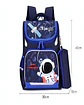 Mochila Escolar con Ruedas para Niños Bolso AZUL CON AMARILLO - Miniatura 2