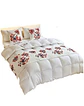 JUEGO DE PIECERA DE CAMA CON 2 FUNDAS MODELO BORDAD T01 - Miniatura 1