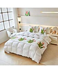 JUEGO DE PIECERA DE CAMA CON 2 FUNDAS MODELO BORDAD T02 - Miniatura 3