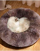 Cama cojin de chiporro redondo para mascotas  60cm CAFÉ - Miniatura 2