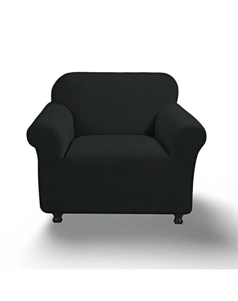 FUNDA PARA SOFA CUADRILLE DE 1 CUERPO NEGRO 1