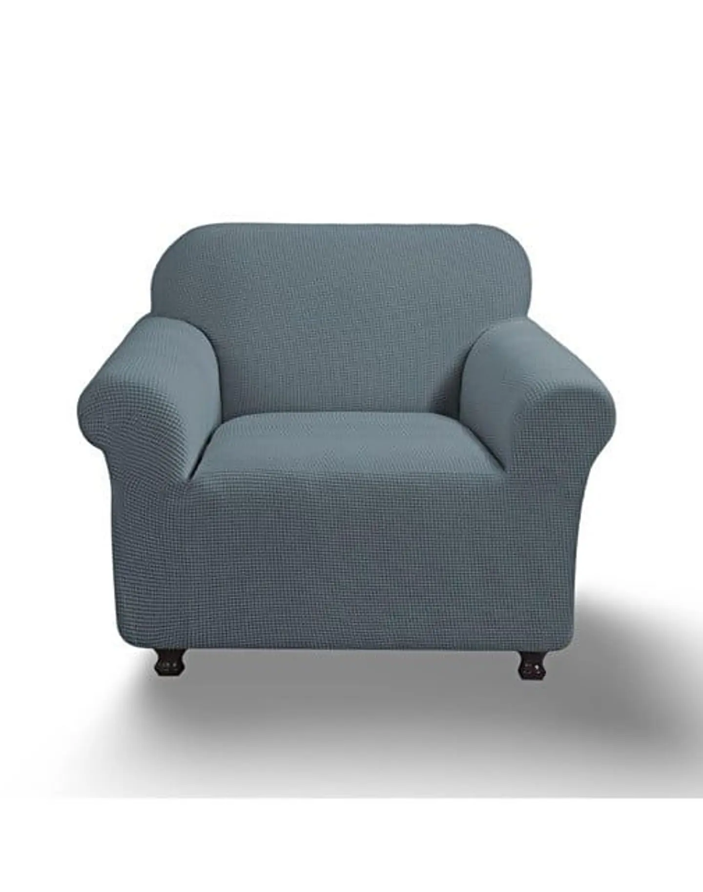 FUNDA PARA SOFA CUADRILLE DE 1 CUERPO GRIS 1