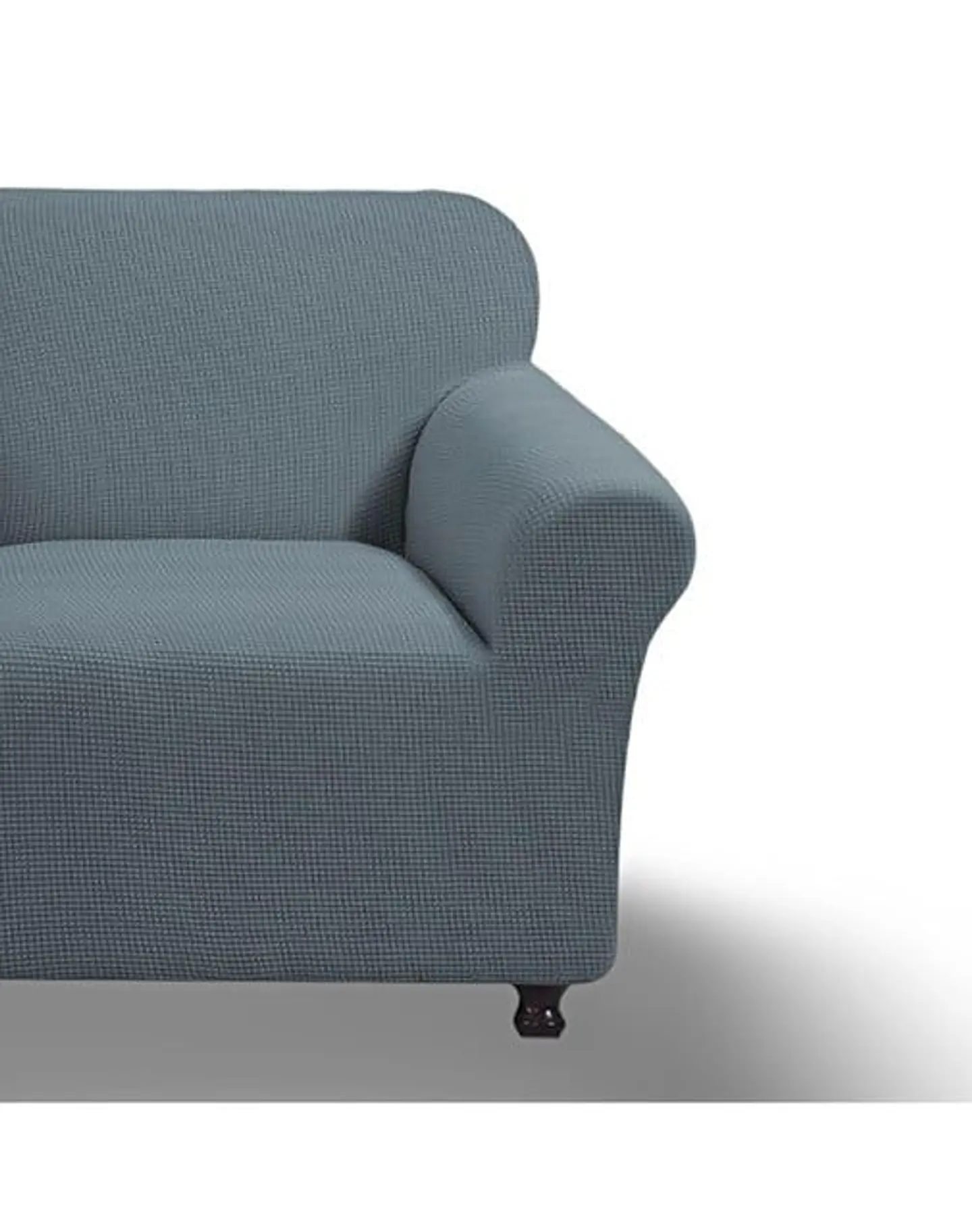 FUNDA PARA SOFA CUADRILLE DE 1 CUERPO GRIS 2