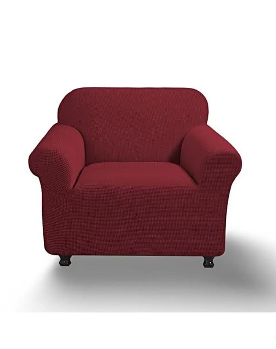 FUNDA PARA SOFA CUADRILLE DE 1 CUERPO BURDEO 1