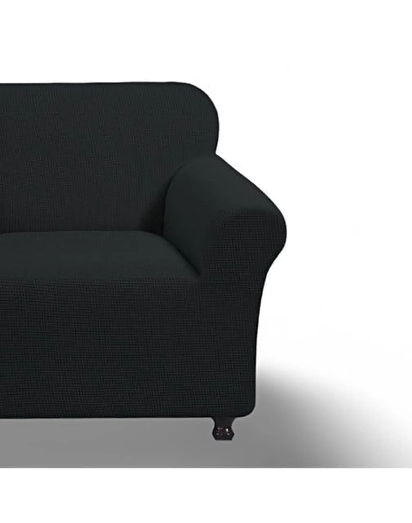 FUNDA PARA SOFA CUADRILLE DE 2 CUERPO NEGRO 2