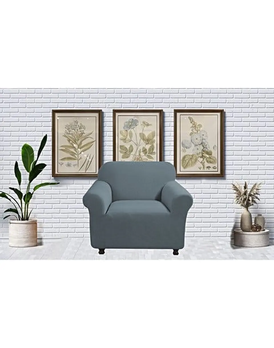 FUNDA PARA SOFA CUADRILLE DE 2 CUERPO GRIS 3