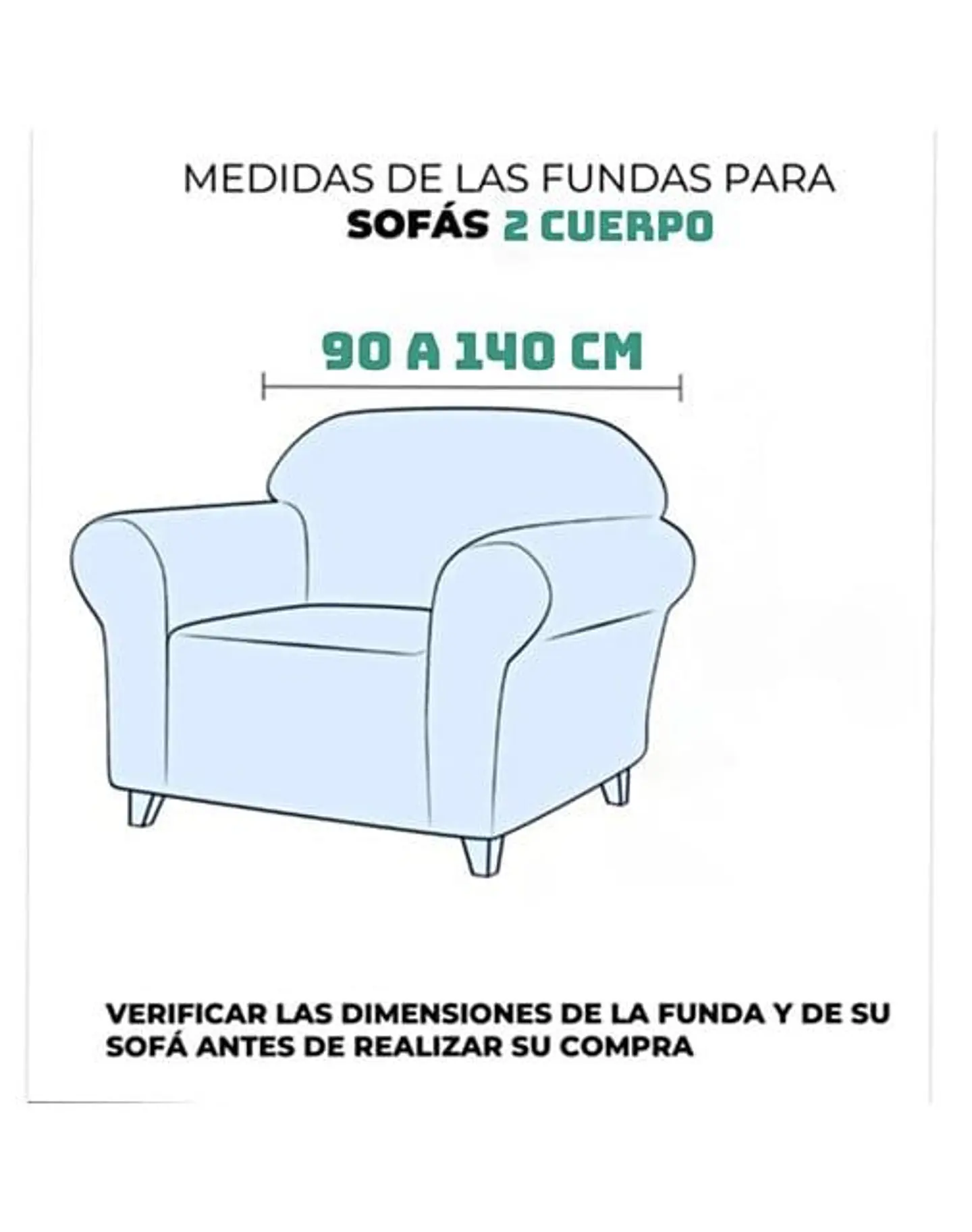FUNDA PARA SOFA CUADRILLE DE 2 CUERPO AZUL PETROLEO 4