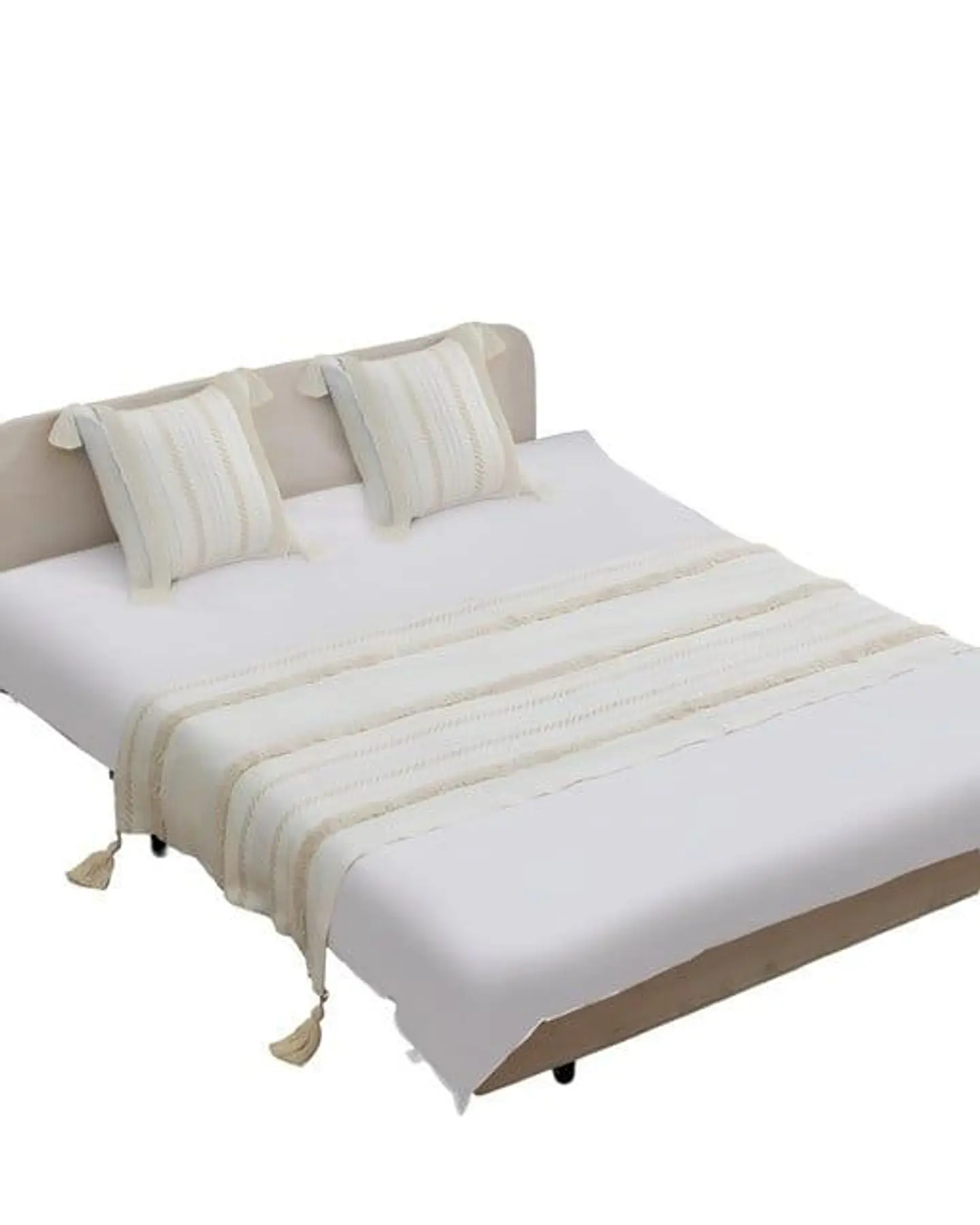 JUEGO DE PIECERA DE CAMA CON 2 FUNDAS MODELO BOHO 3