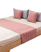 JUEGO DE PIECERA DE CAMA CON 2 FUNDAS MODELO PLUSH ROSADO - Miniatura 3