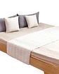 JUEGO DE PIECERA DE CAMA CON 2 FUNDAS MODELO PLUSH BLANCO - Miniatura 3