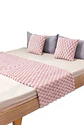 JUEGO DE PIECERA DE CAMA CON 2 FUNDAS MODELO PERLA ROSADO - Miniatura 2