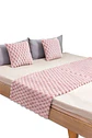 JUEGO DE PIECERA DE CAMA CON 2 FUNDAS MODELO PERLA ROSADO - Miniatura 3