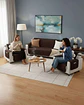 Juegos 3+1+1 de Cubre sillon reversibles con bolsas - Miniatura 3