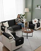 Juegos 3+1+1 de Cubre sillon reversibles con bolsas - Miniatura 2