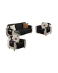 Juegos 3+1+1 de Cubre sillon reversibles con bolsas - Miniatura 3