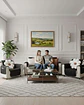 Juegos 3+1+1 de Cubre sillon reversibles con bolsas - Miniatura 4