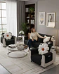 Juegos 3+1+1 de Cubre sillon reversibles con bolsas - Miniatura 5