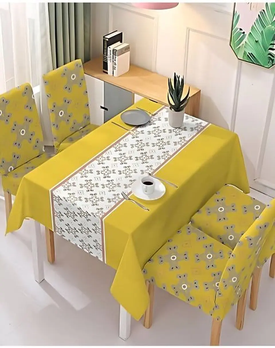 Juego Mantel De Comedor más 6 fundas de silla 140x 220 cmM2 3