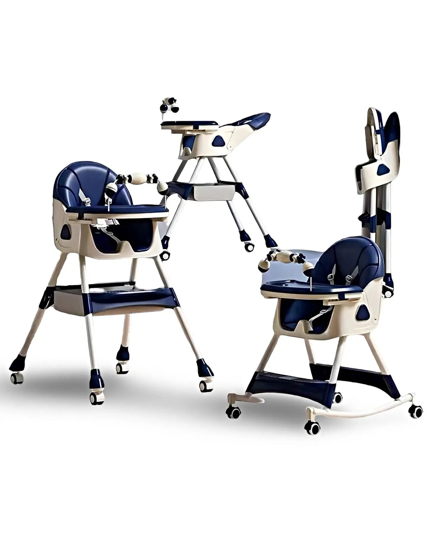 SILLA PARA BEBÉS  SILLA DE COMER MULTIFUNCIONAL AZUL 1