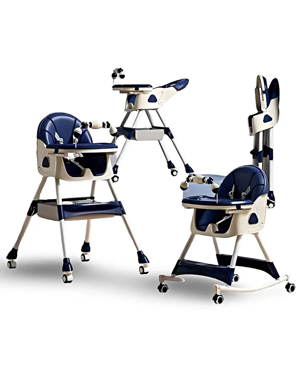 SILLA PARA BEBÉS  SILLA DE COMER MULTIFUNCIONAL AZUL 1
